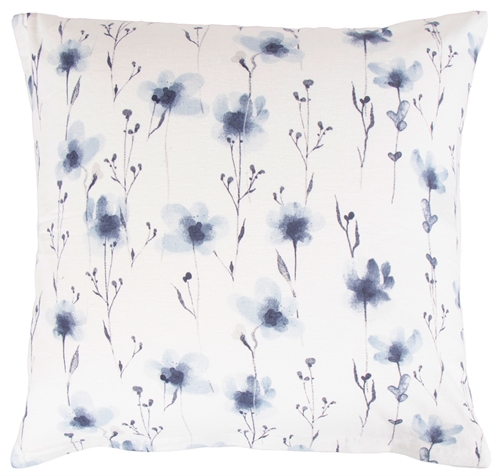 Kuddfodral 60x63 cm - Flower Blue - 100% bomullsflanell - By Night kuddfodral