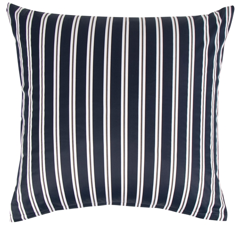 Kuddfodral 60x63 cm - 100% mjuk bomullssatin - Stripe blue - Från By Night