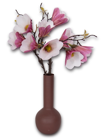 Magnolia-gren - 49 cm - Vacker konstgjord gren med rosa blommor - Dekoration för hemmet