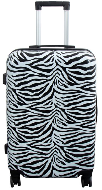 Resväska - Hardcase resväska - Storlek Medium - Resväska med motiv - Zebra - Exklusiv lättviktsresväska