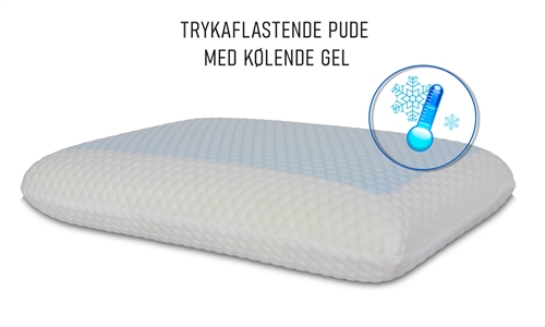 Nackkudde med memoryfoam och kylande gel - Tryckavlastande 60x40cm