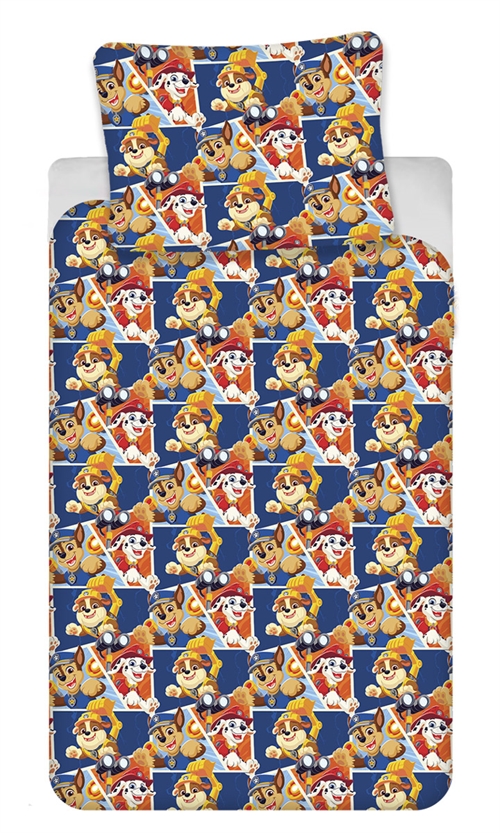 Sängkläder för baby 70x100 cm - Paw Patrol - Marshall, Chase och Rubble - 100% bomullssängset