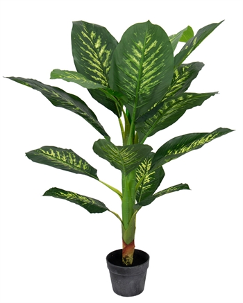 Konstgjord växt 90 cm hög - Dieffenbachia Tropic Snow med vackra stora blad