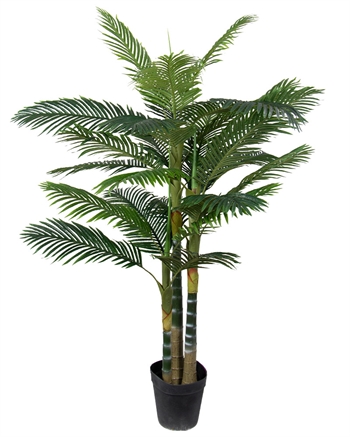 Phoenixpalm - 220 cm hög - 3-stams konstgjord palm vackert naturtrogen