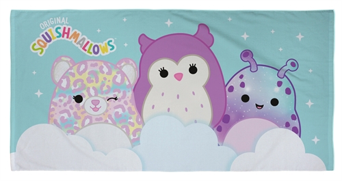 Handduk med Squishmallows-motiv - 70x140 cm - 100 % bomull