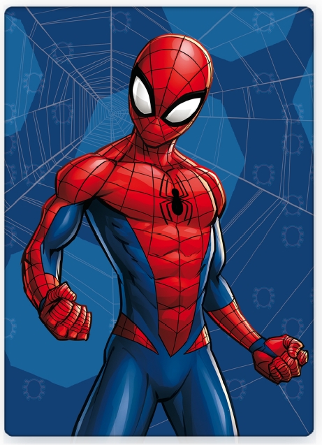 Fleecefilt - Spiderman - 120x140 cm - Fleecepläd barn