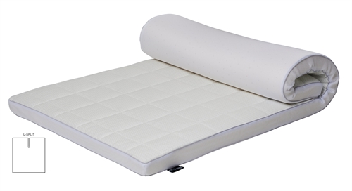 Naturlatex U-split bäddmadrass - 180x200 cm - 7 cm hög - 100% Talalay naturlatex - Nature By Borg