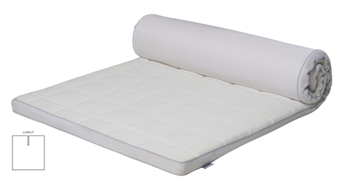 FOR TUNGT AT SENDE - Bäddmadrass av latex U-split - 180x200 cm - 5 cm hög - Latex & naturlatex - Zen sleep bäddmadrass för höj- och sänkbar säng